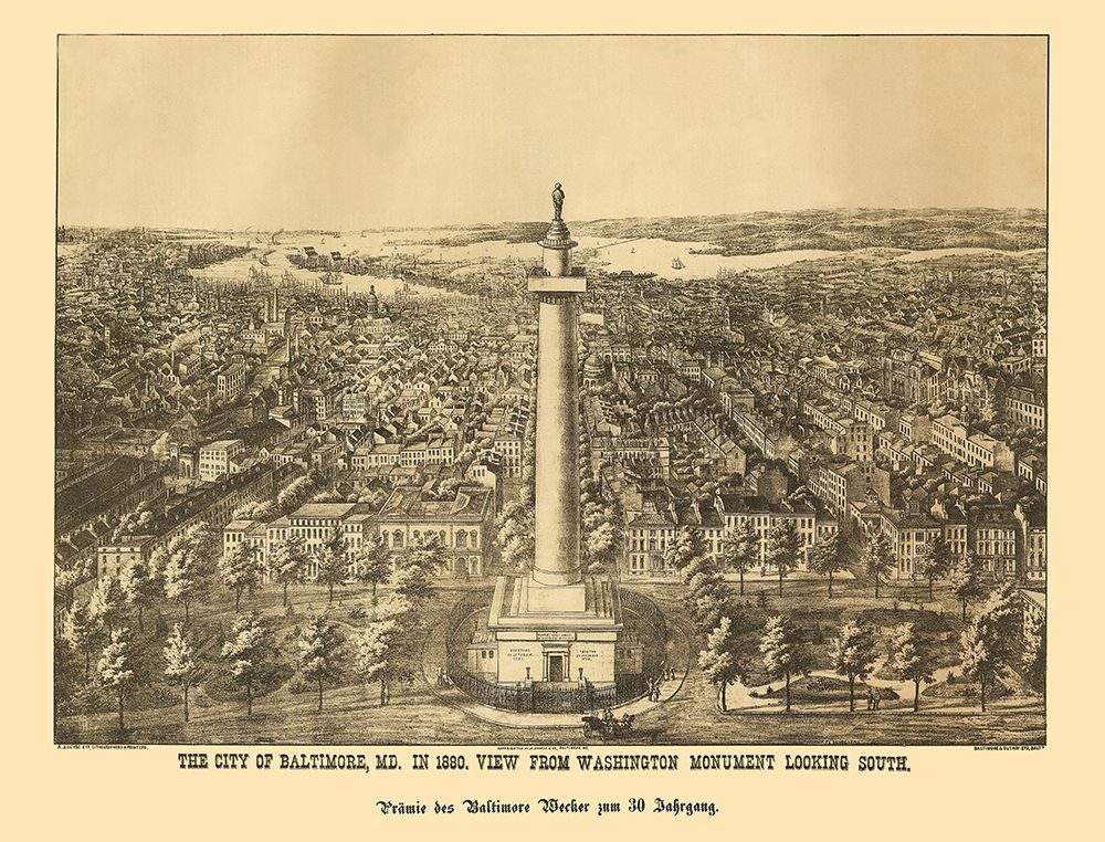 Baltimore Maryland - Sachese 1880