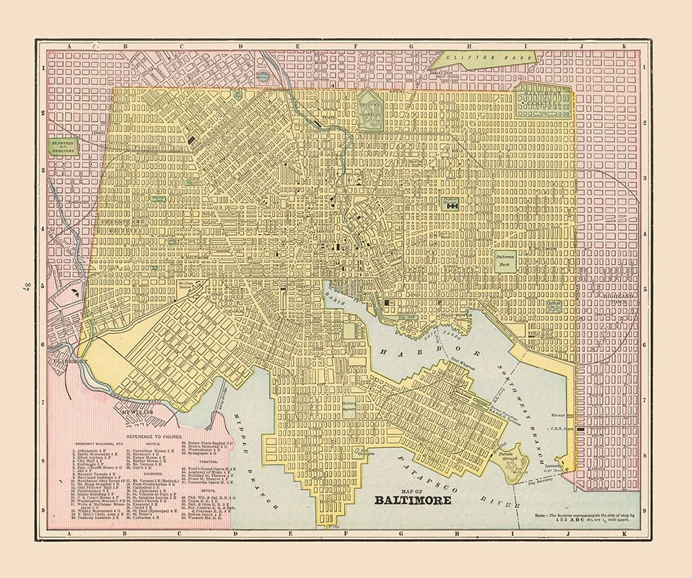Baltimore  Maryland - Cram 1892