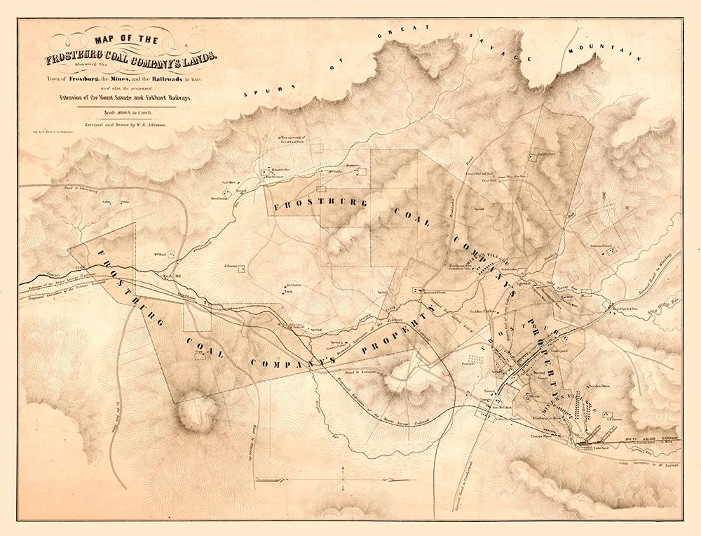 Frostburg Maryland - Atkinson 1860