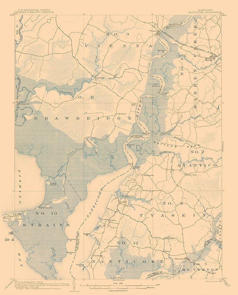 Nanticoke Maryland Quad - USGS 1903