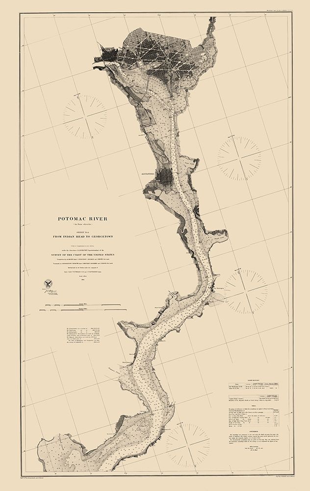 Potomac River Sheet - USCS 1864