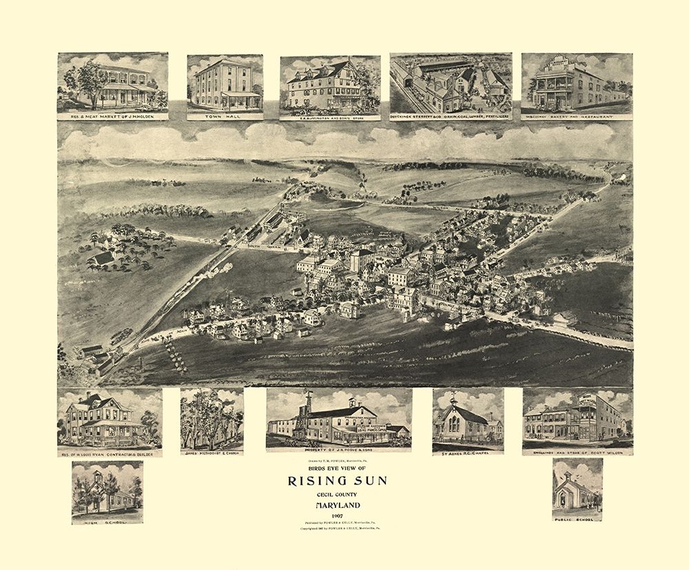 Rising Sun Maryland - Fowler 1907