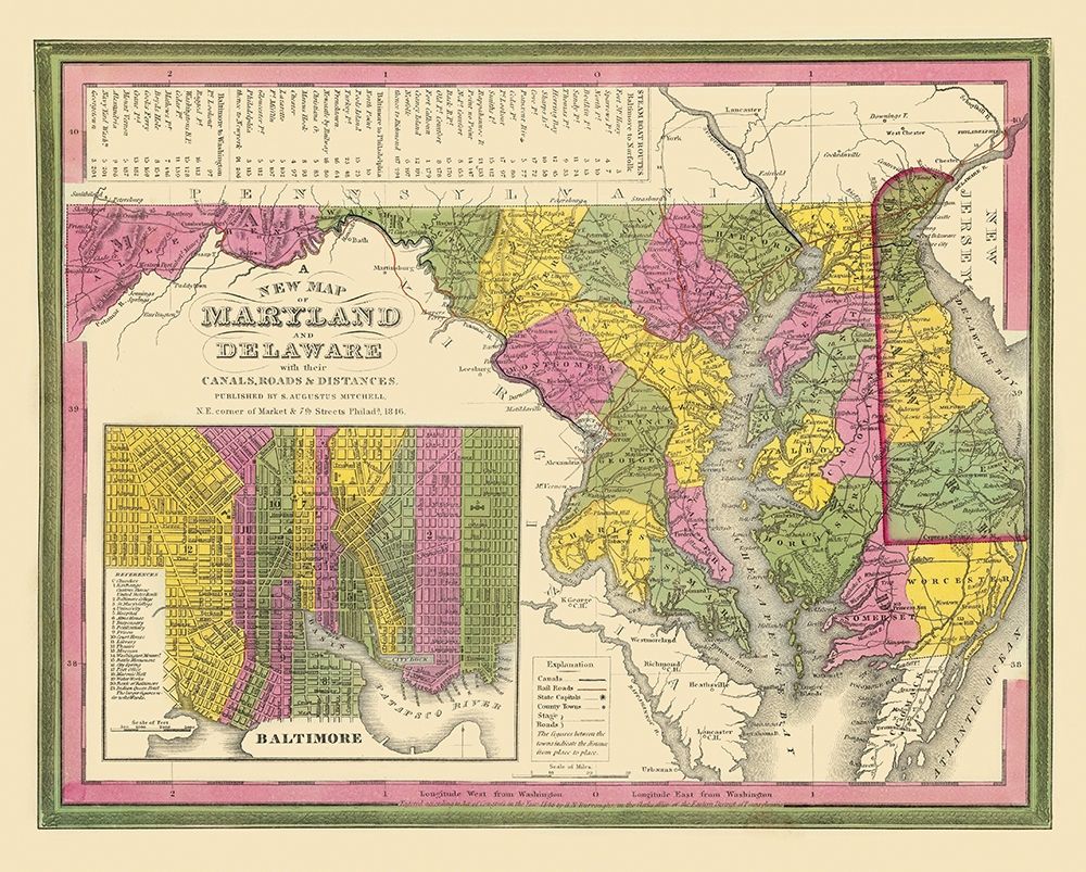 Maryland - Mitchell 1846