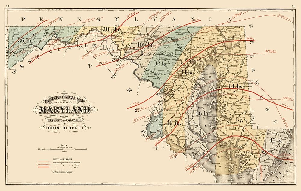 Maryland - Blodget 1873