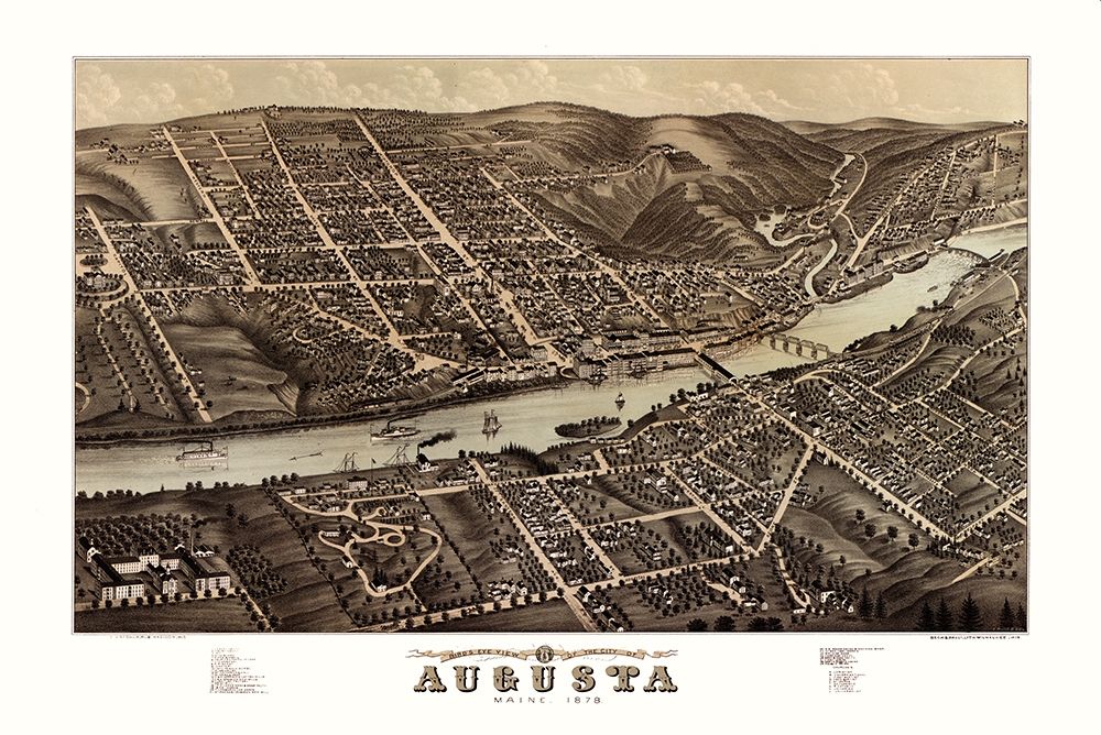 Augusta Maine - Stoner 1878