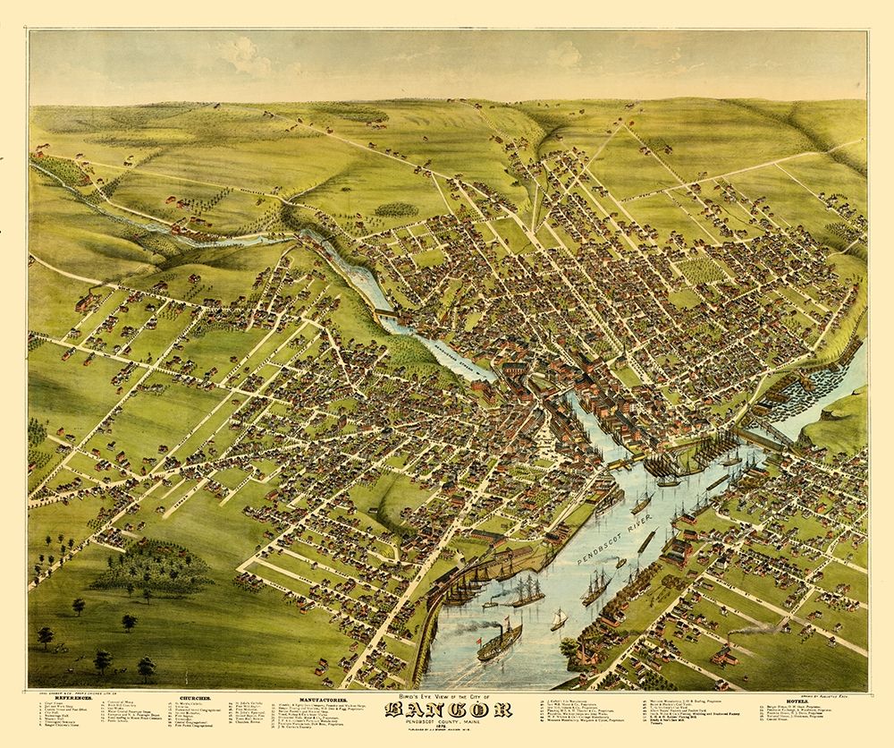 Bangor Maine - Stoner 1875