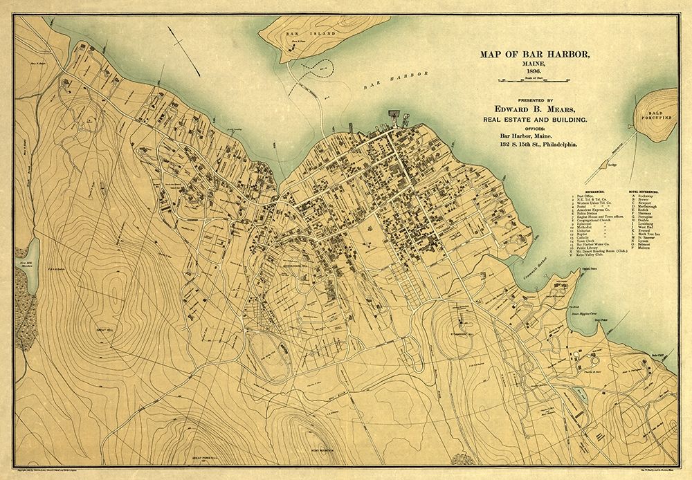 Bar Harbor Maine - Mears 1896