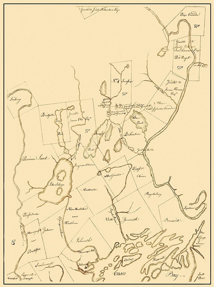 Cumberland Maine Landowner - Greenleaf 1771
