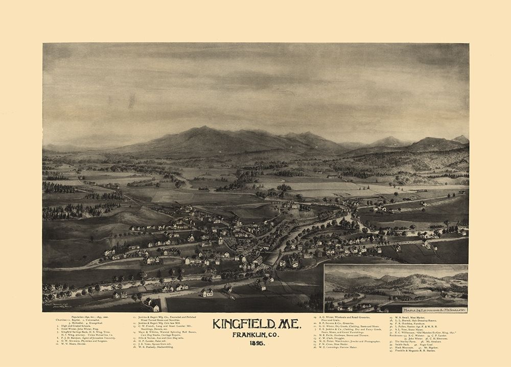 Kingfield Maine - Norris 1895
