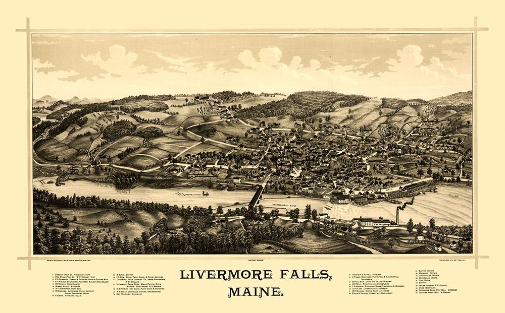 Livermore Falls Maine - Norris 1889