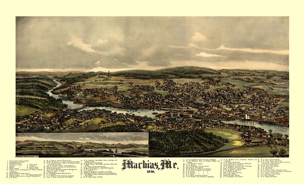 Machias Maine - Norris 1896