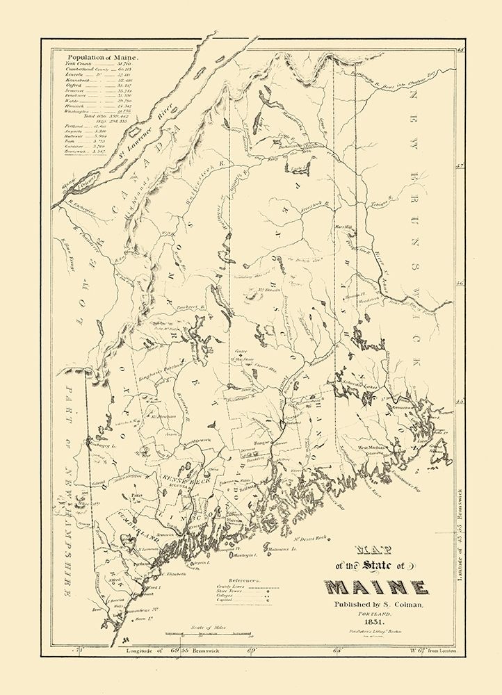 Maine - Colman 1831