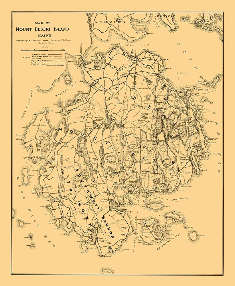 Mount Desert Island Maine - Bunker 1911