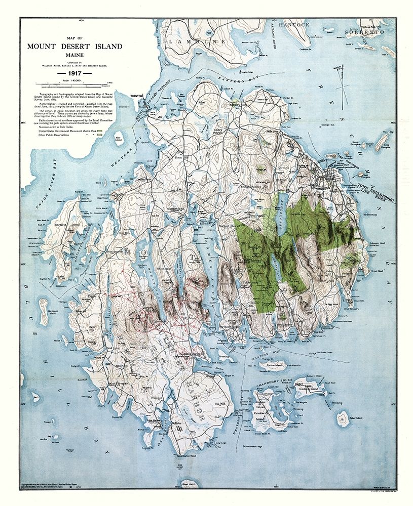 Mount Desert Island Maine - Bates 1917
