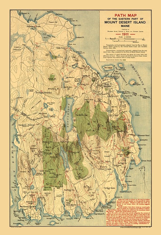 Mount Desert Island Maine - Jaques 1911