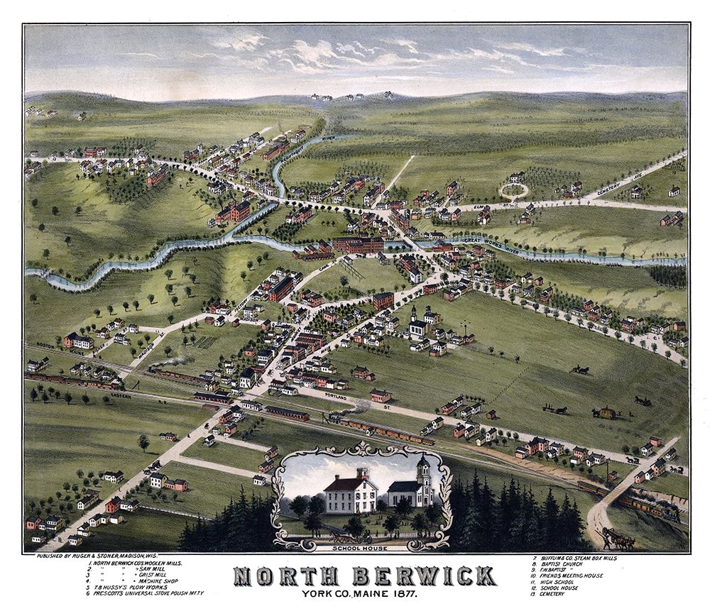 North Berwick Maine - Stoner 1877