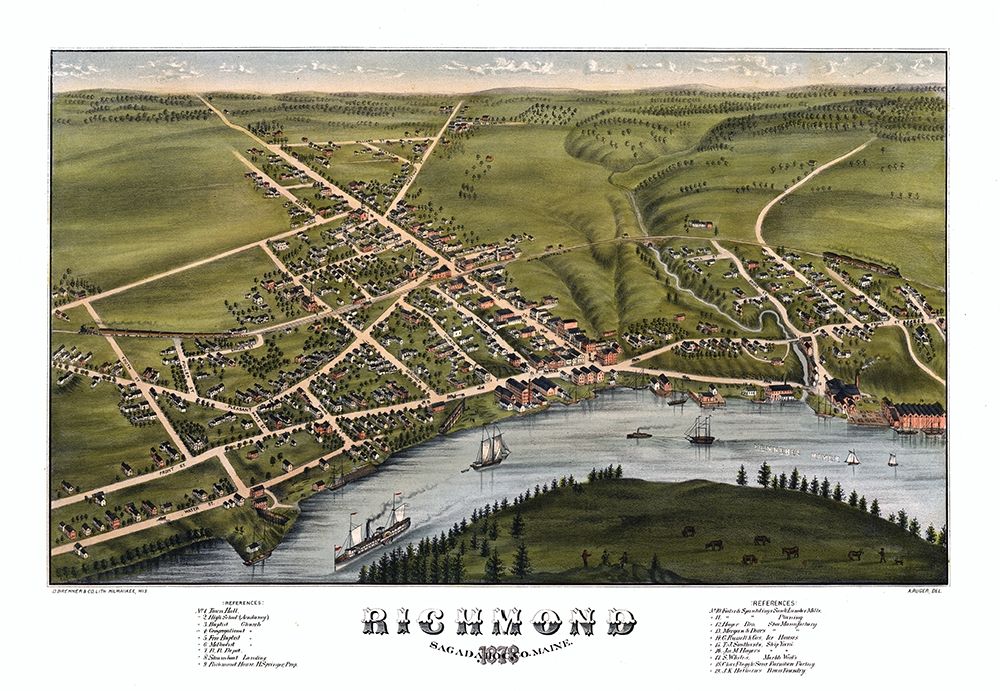 Richmond Maine - Bremner 1878
