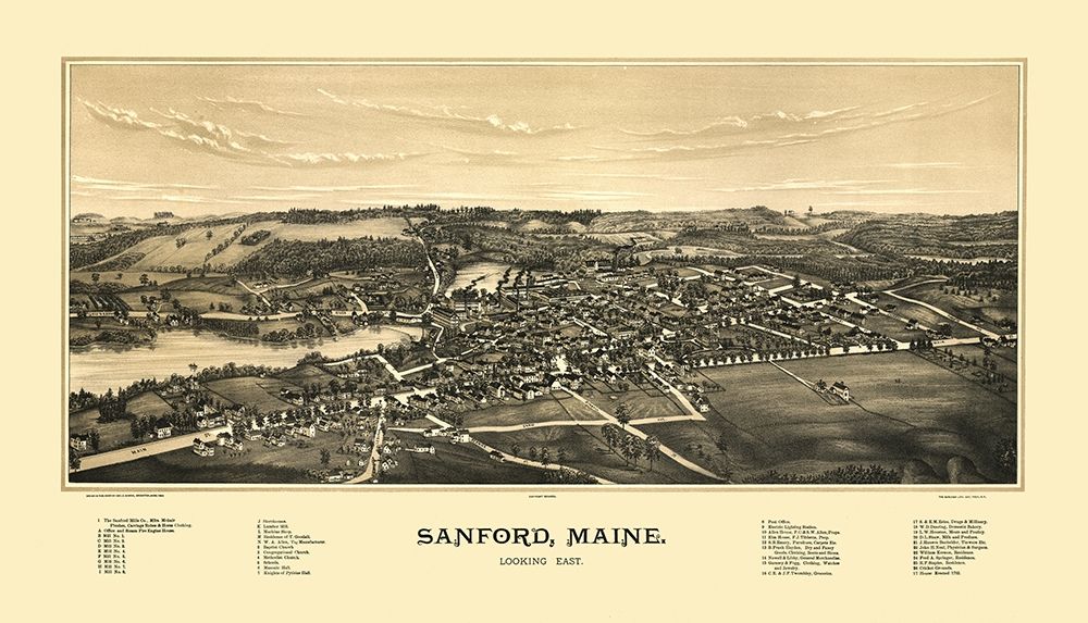 Sanford Maine - Norris 1889