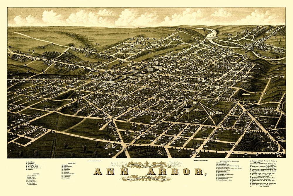 Ann Arbor Michigan - Beck 1880
