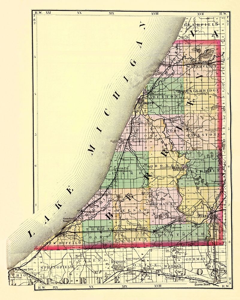 Berrien Michigan - Walling 1873