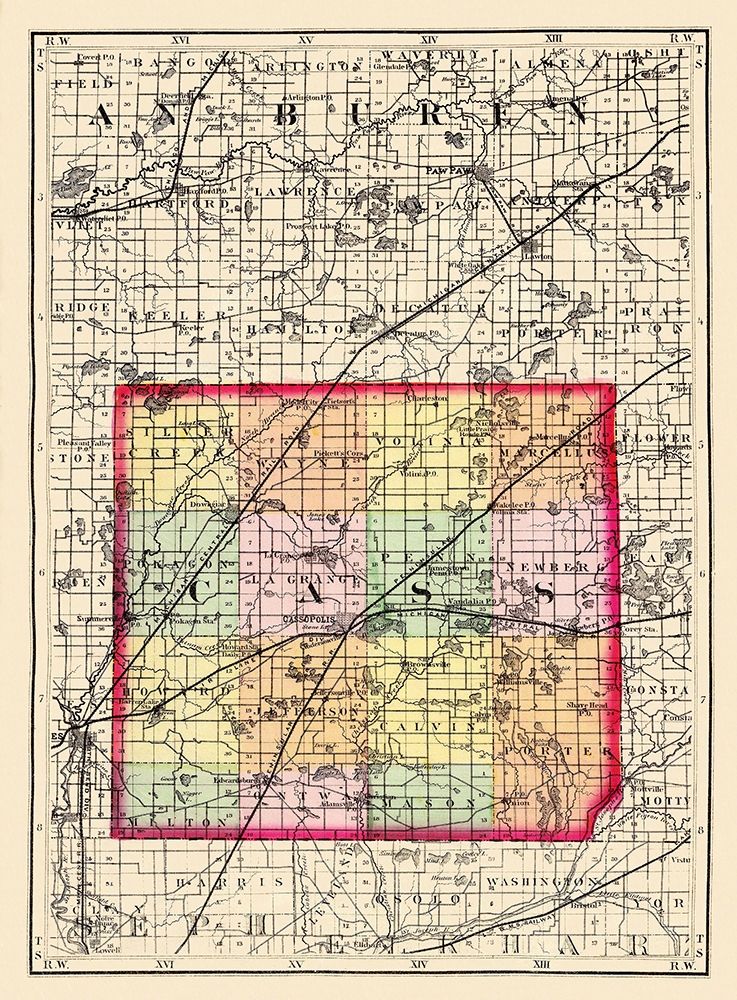 Cass Michigan - Walling 1873
