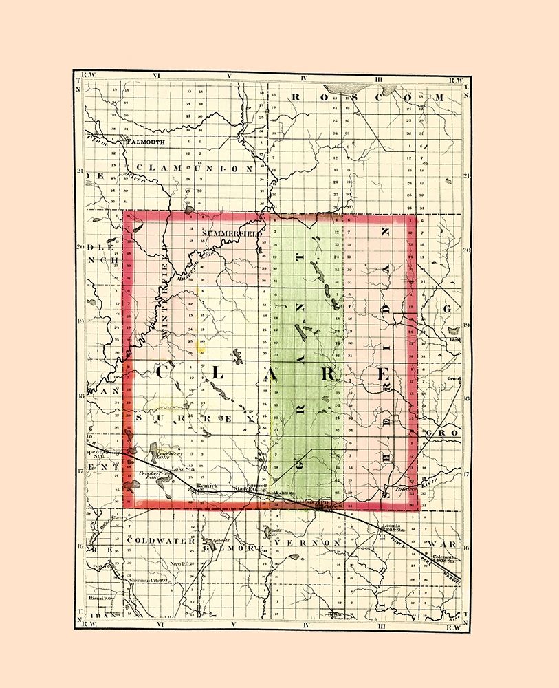 Clare Michigan - Walling 1873