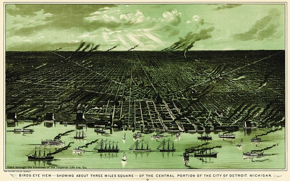 Detroit Central Michigan - Calvert 1898