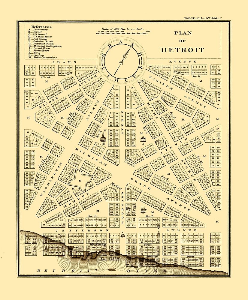 Detroit, Plan Michigan Plan - Bowen 1807