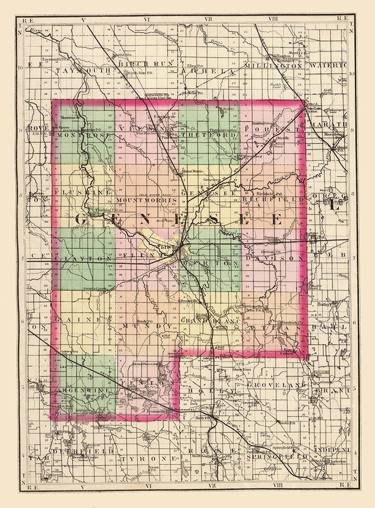 Genesee Michigan - Walling 1873