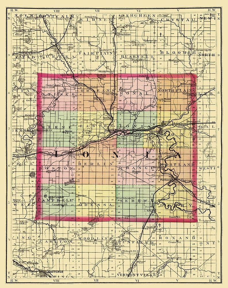 Ionia Michigan - Walling 1873