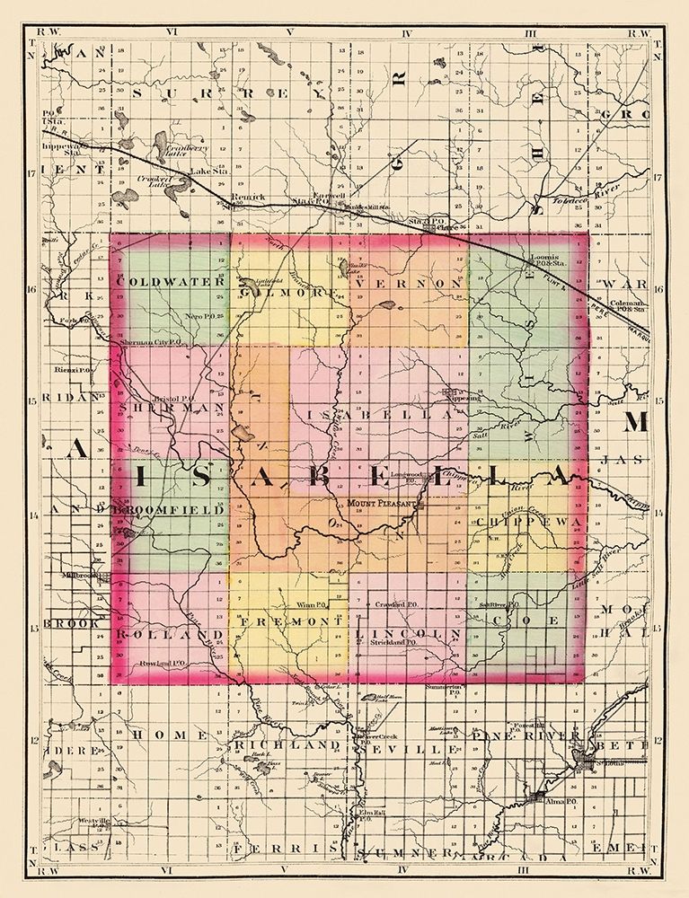 Isabella Michigan - Walling 1873