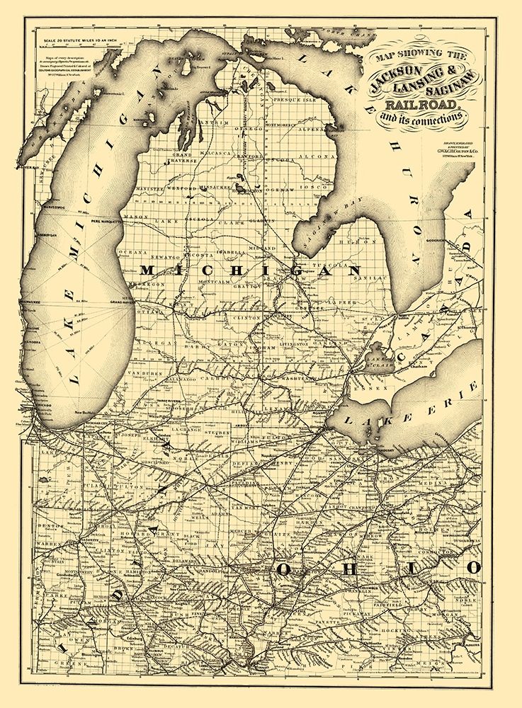 Jackson, Lansing and Saginaw Railroad - Colton