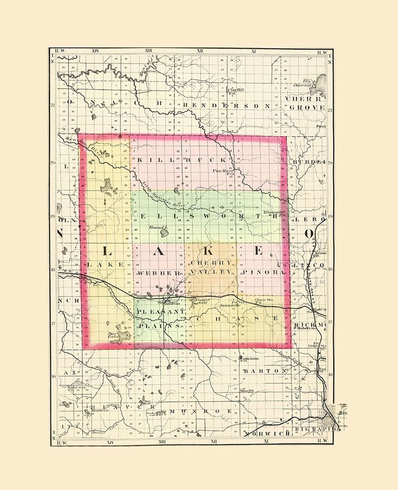 Lake Michigan - Walling 1873