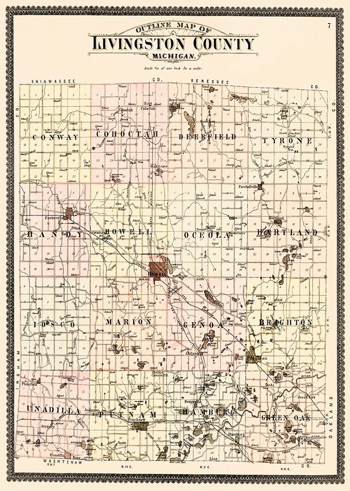 Livingston Michigan - Ogle 1895