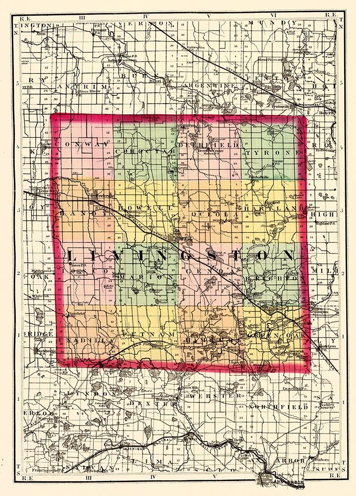 Livingston Michigan - Walling 1873