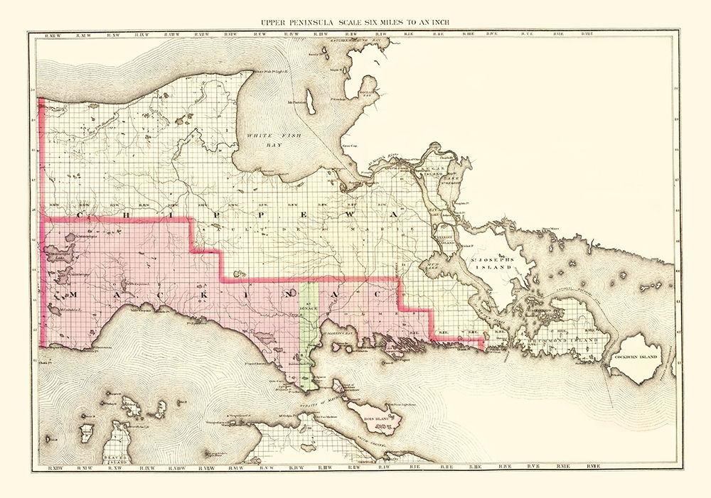 Mackinac Michigan - Walling 1873