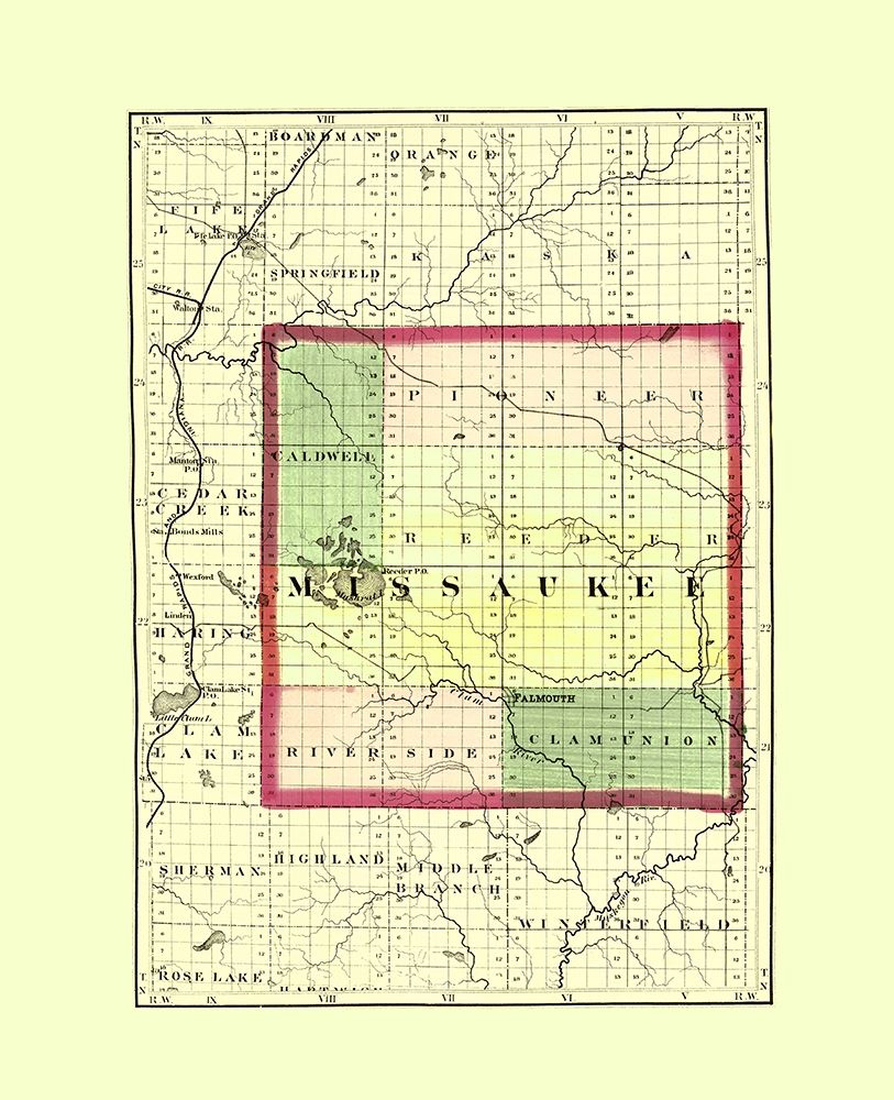 Missaukee Michigan - Walling 1873
