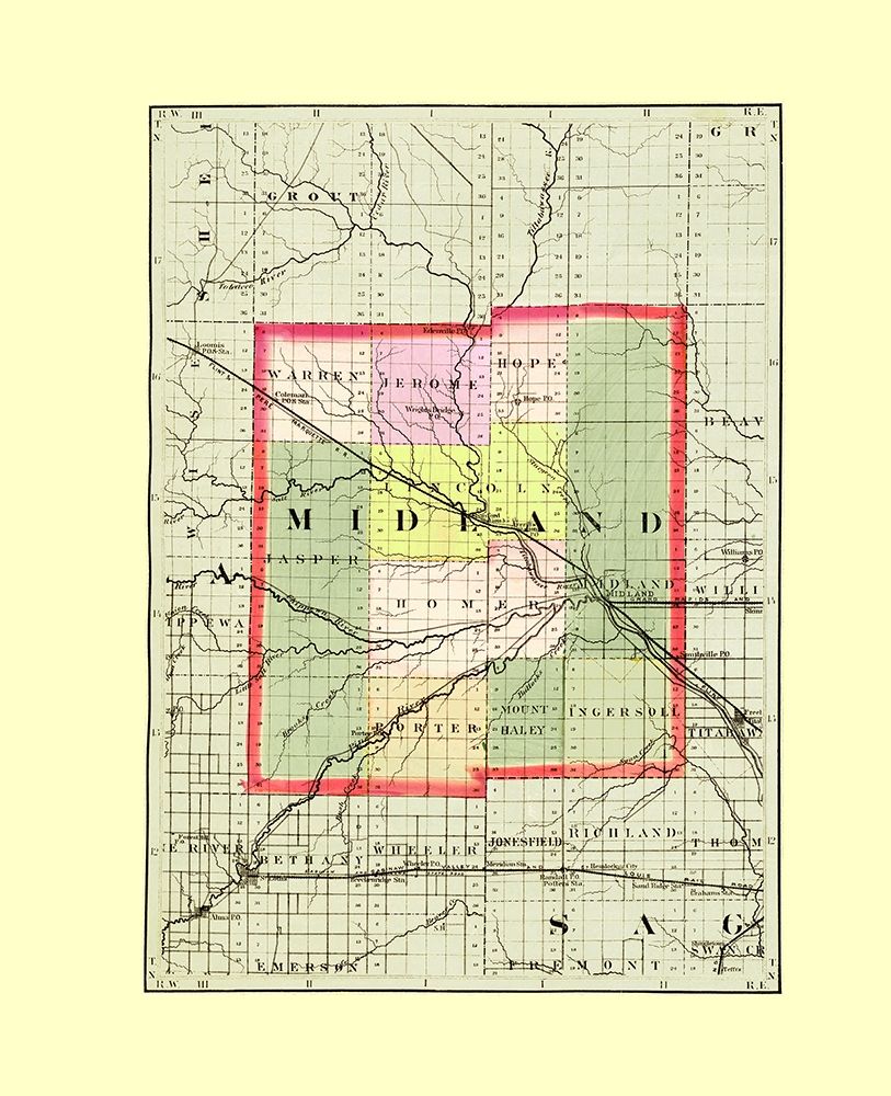 Midland Michigan - Walling 1873