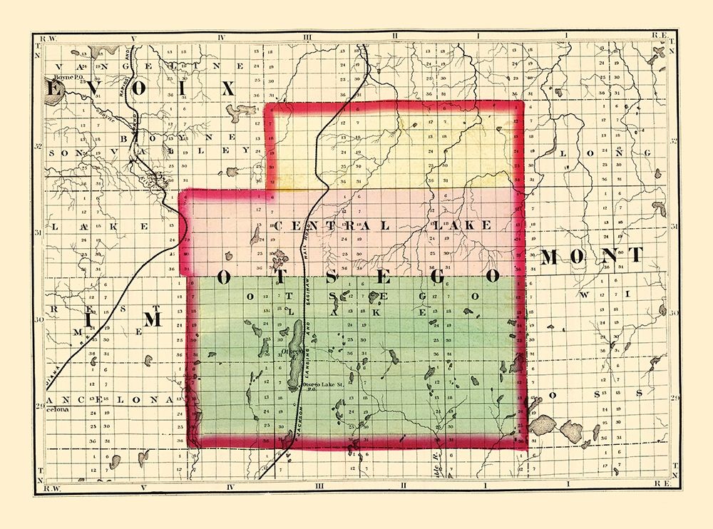 Otsego Michigan - Walling 1873