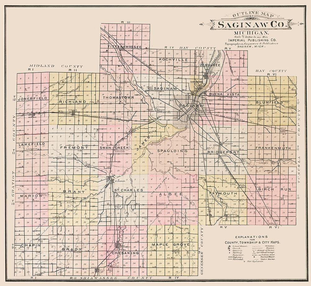Saginaw Michigan - Imperial 1896