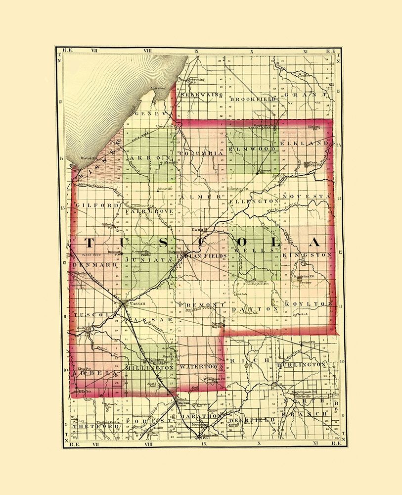 Tuscola Michigan - Walling 1873