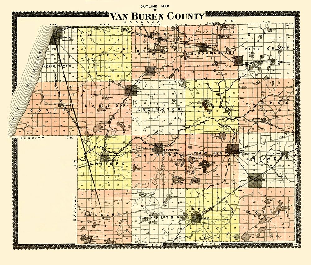 Van Buren Michigan - Goss 1895