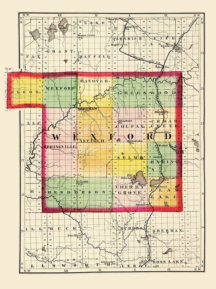 Wexford Michigan - Walling 1873