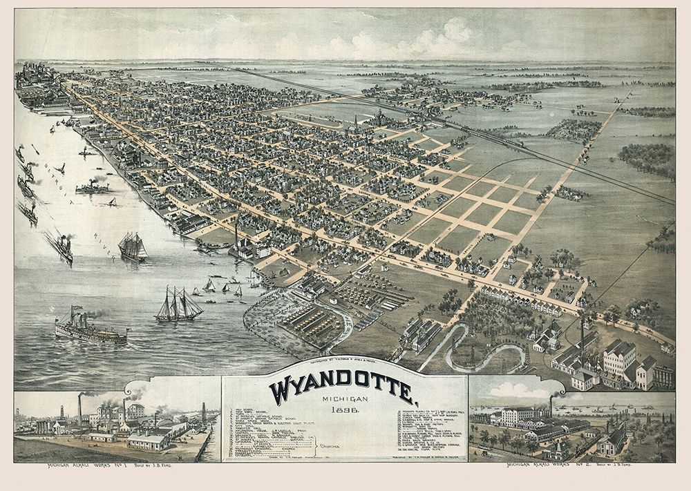 Wyandotte Michigan - Moyer 1896