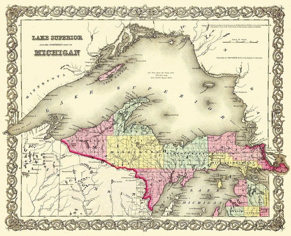 Michigan Upper Peninsula - 1855