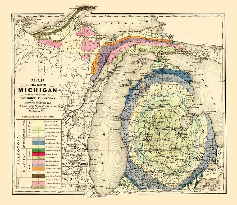 Michigan Geological - Tackabury 1873