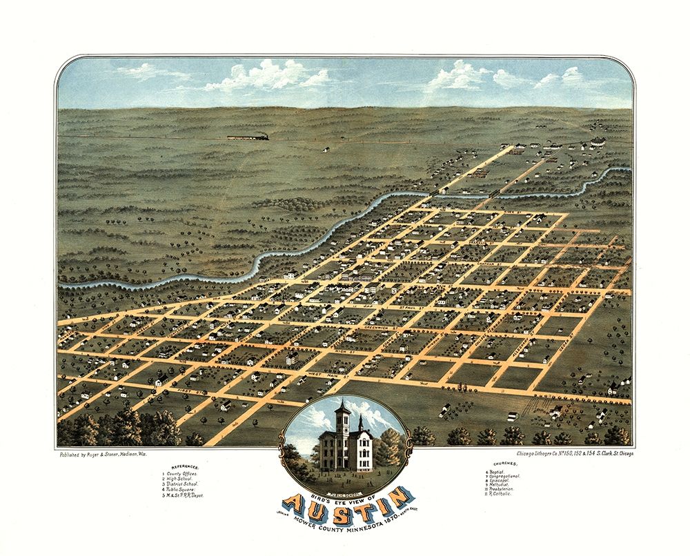 Austin Minnesota - Stoner 1870