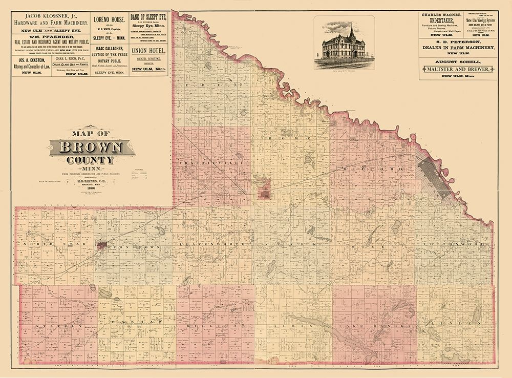 Brown County Minnesota - Haynes 1886