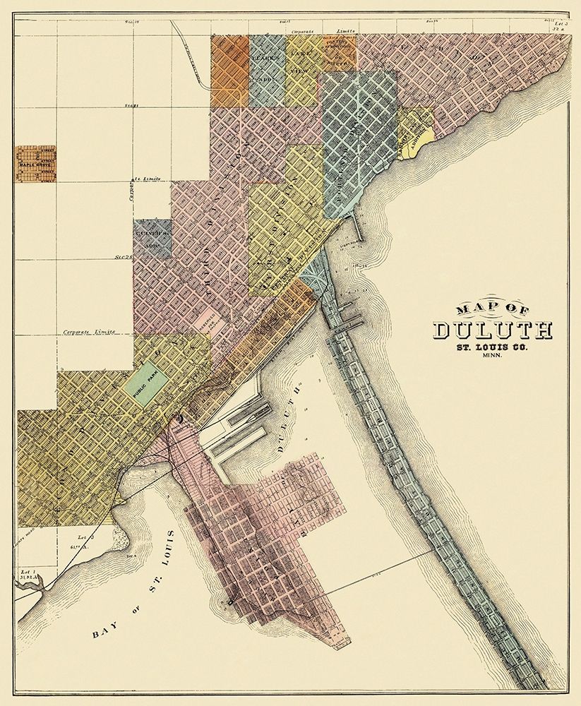 Duluth Minnesota - Andreas 1874