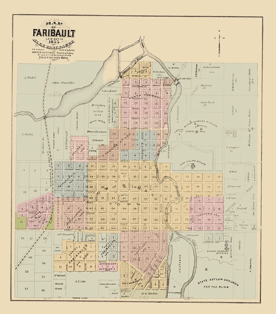 Faribault Minnesota - Andreas 1874